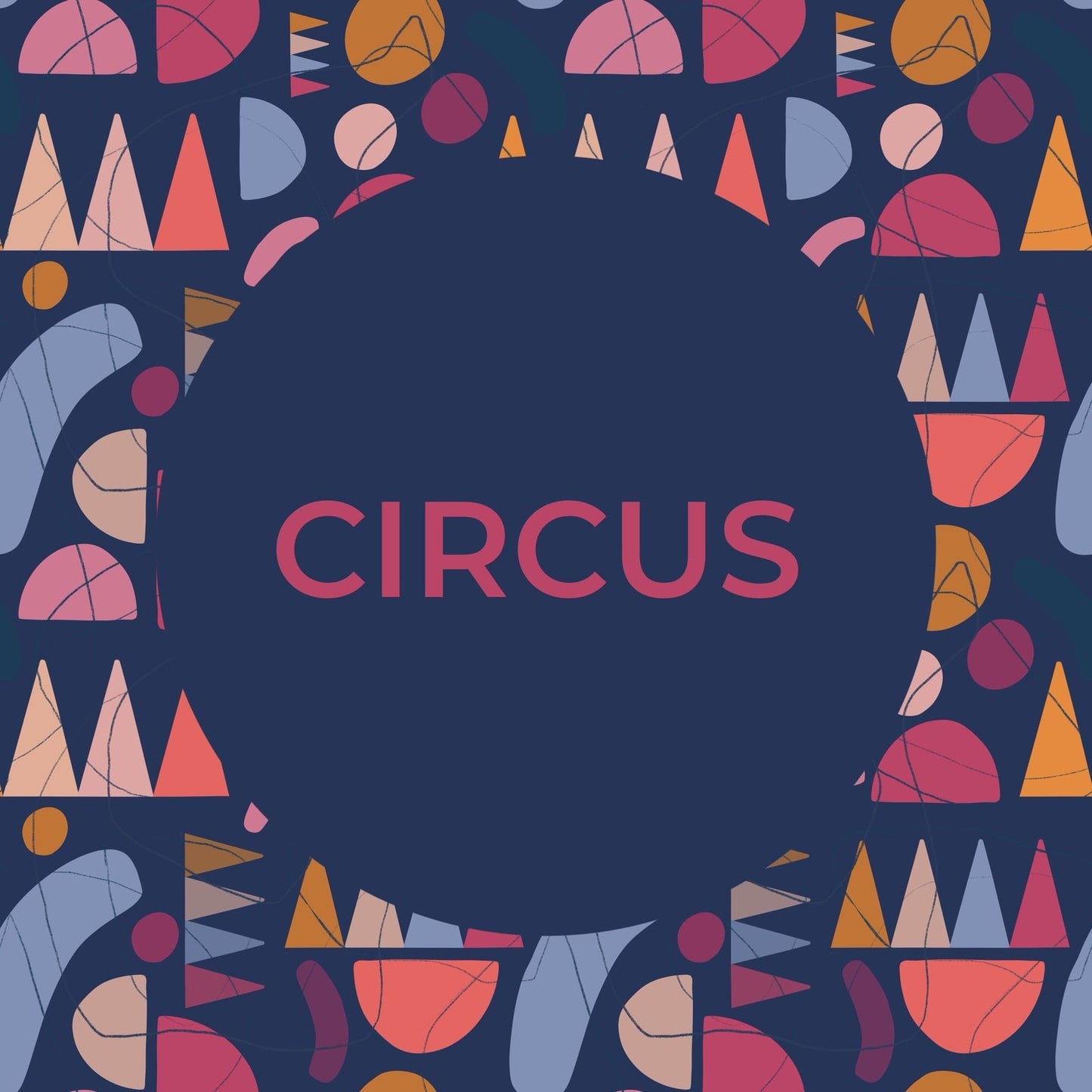 Secchiello KUSAMA blu notte e interno stampato - su ordinazione