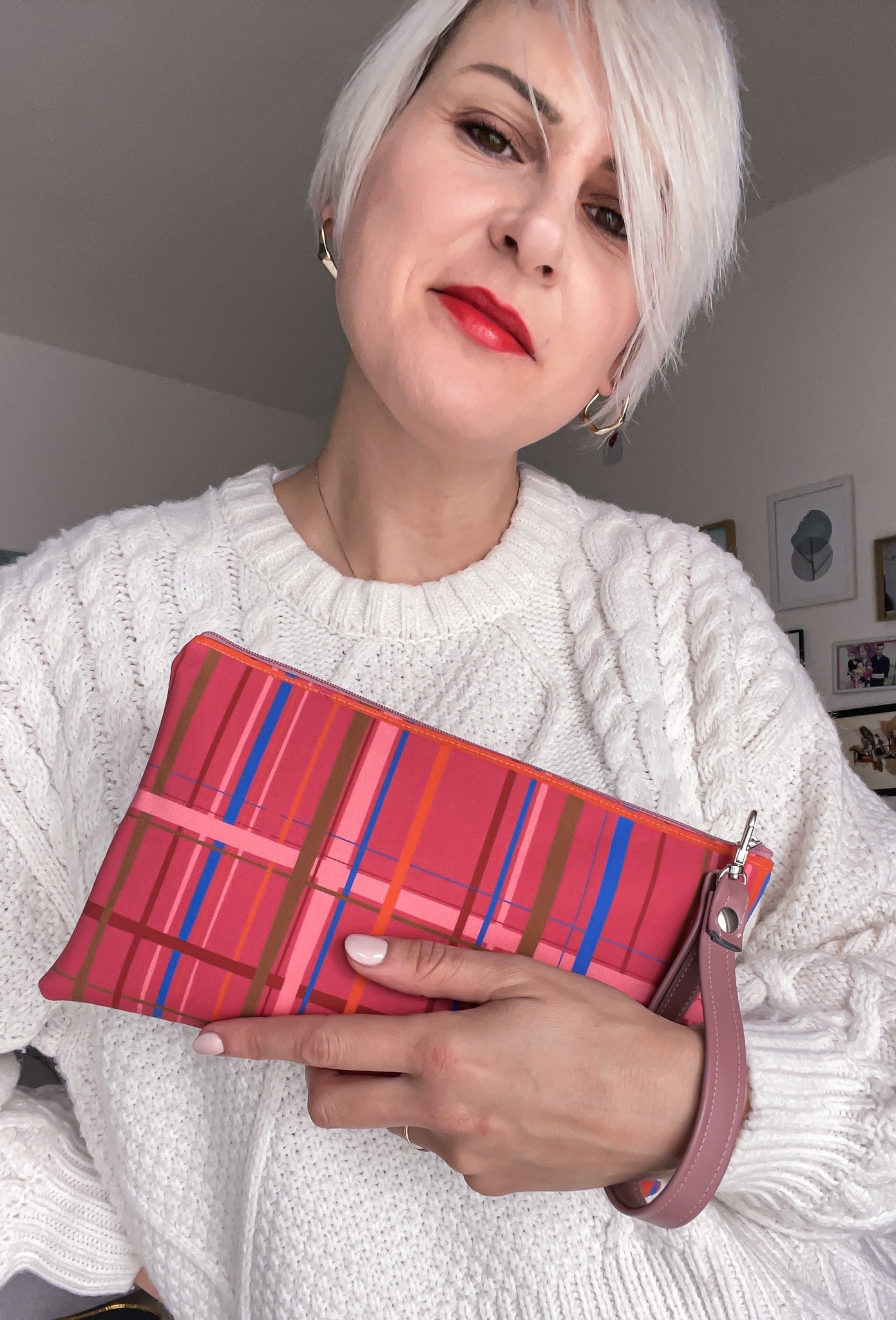 Pochette WONDER midi e stampa Percorsi