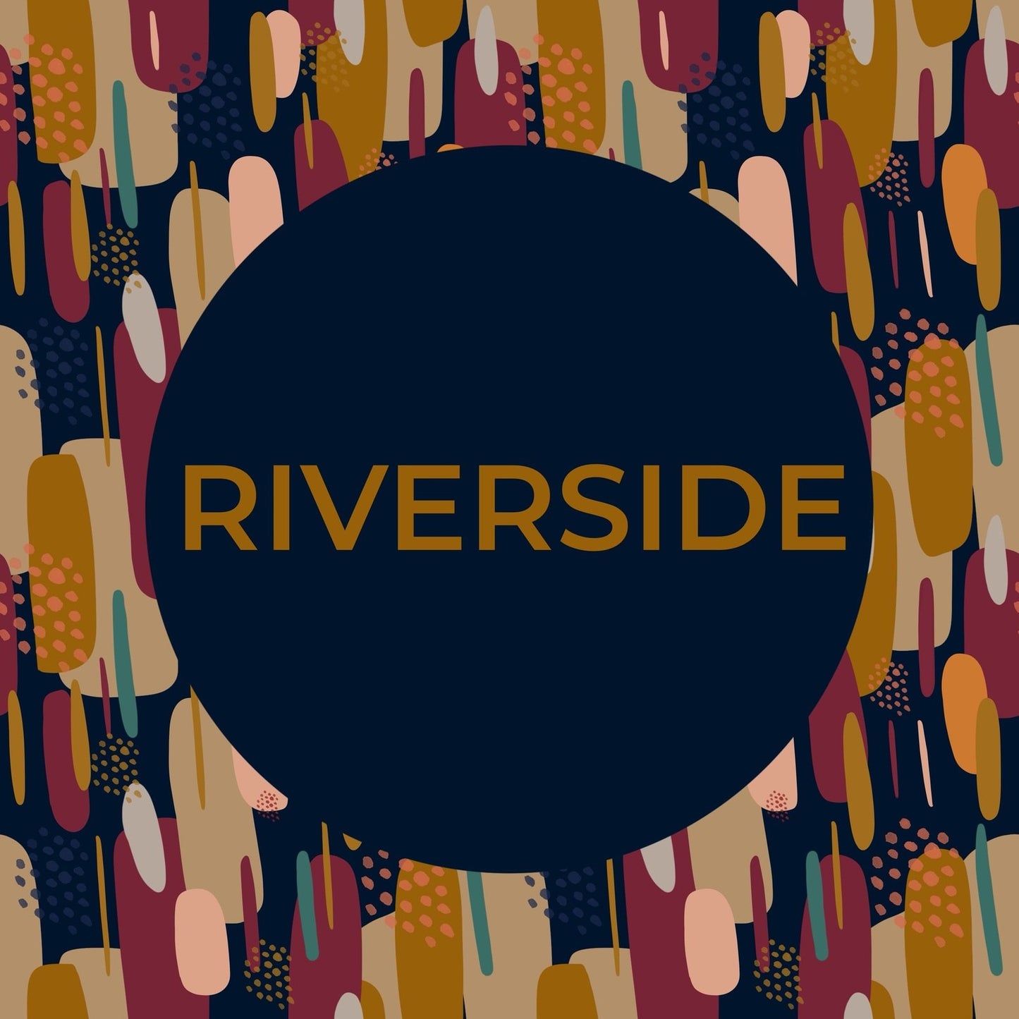 Secchiello KUSAMA monocolore cuoio e interno stampato