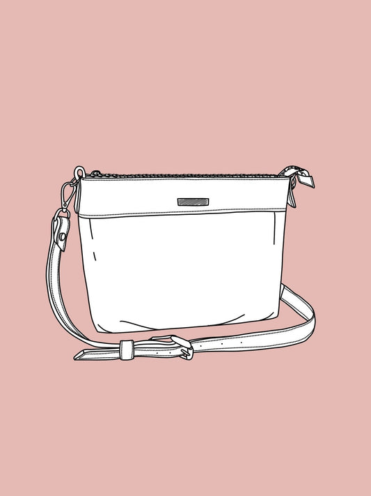 Personalizza: tracolla MONDRIAN 4in1 monocolore in pelle - su ordinazione