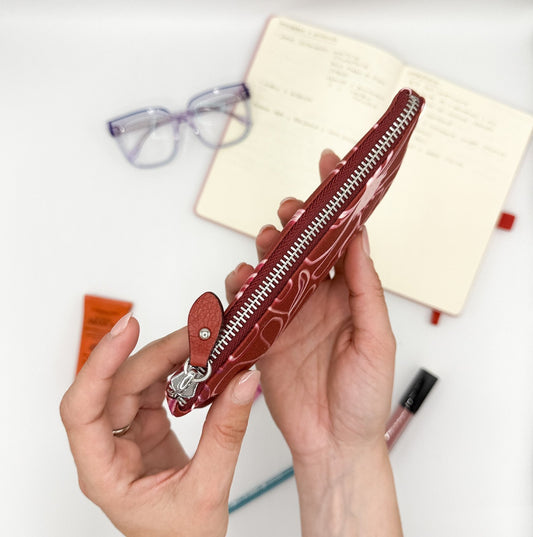 Pochette WONDER MINI con stampa Light bloom foliage