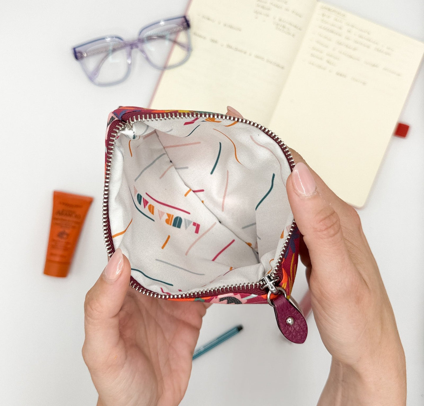 Pochette WONDER MINI con stampa Tropical