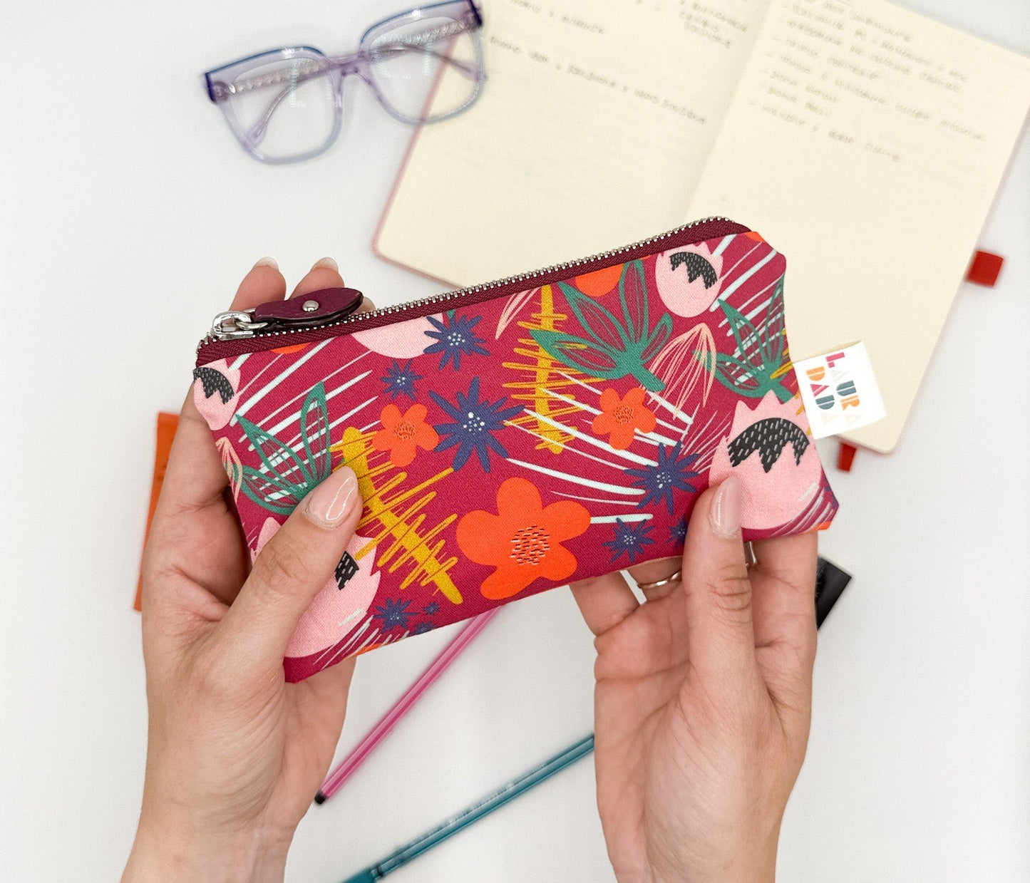 Pochette WONDER MINI con stampa Tropical
