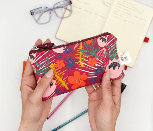 Pochette WONDER MINI con stampa Tropical