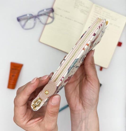 Pochette WONDER MINI con stampa Colibrì rosa