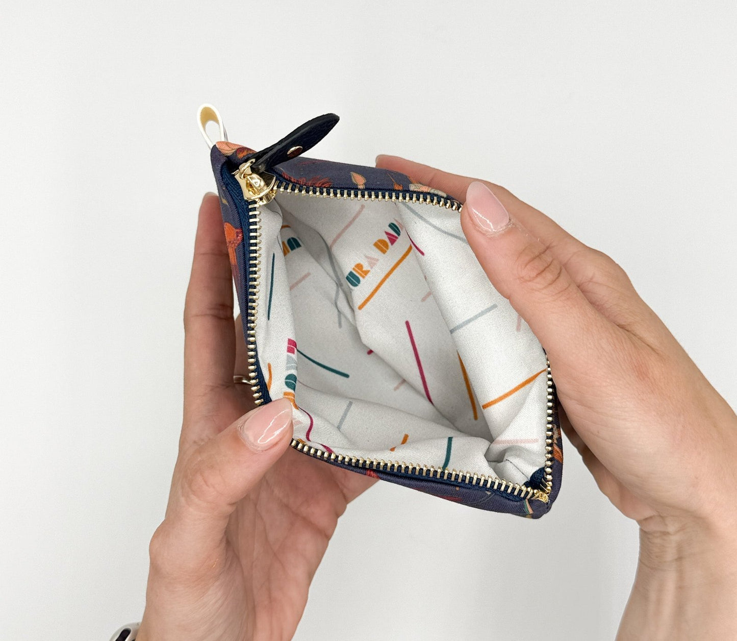 WONDER MINI pochette e stampa COLIBRì sfondo blu