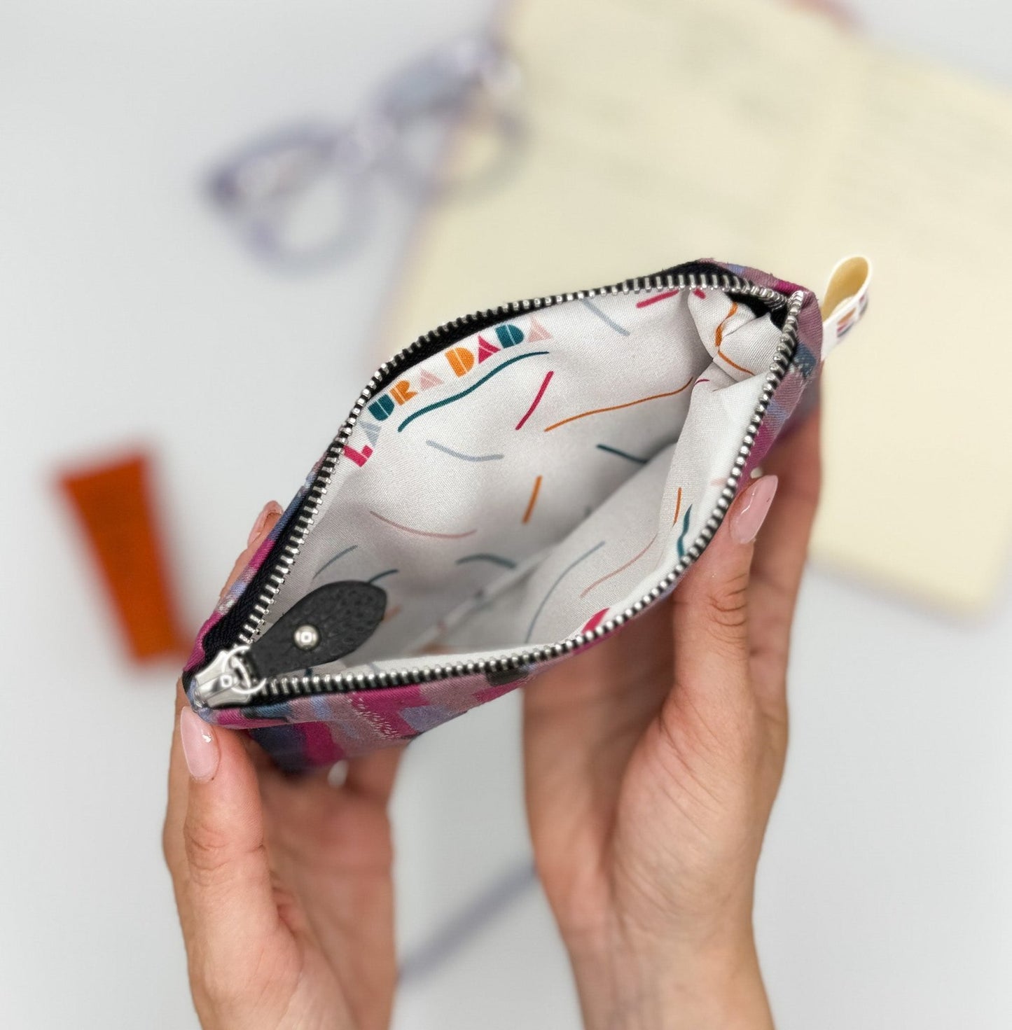Pochette WONDER MINI con stampa Brush