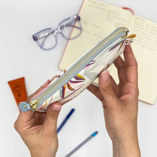 Pochette WONDER MINI con stampa Sterlizie bianca