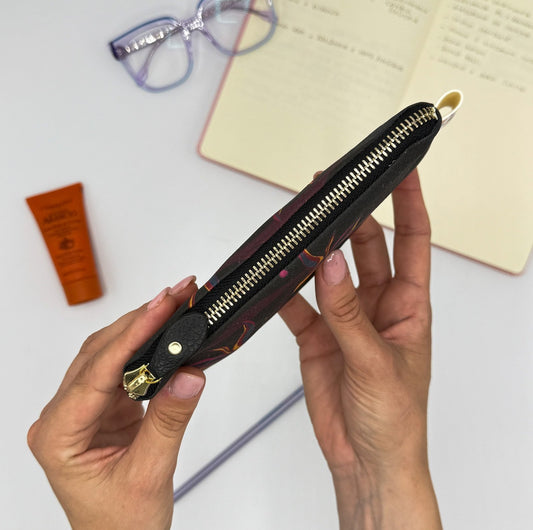 Pochette WONDER MINI con stampa Sterlizia nera