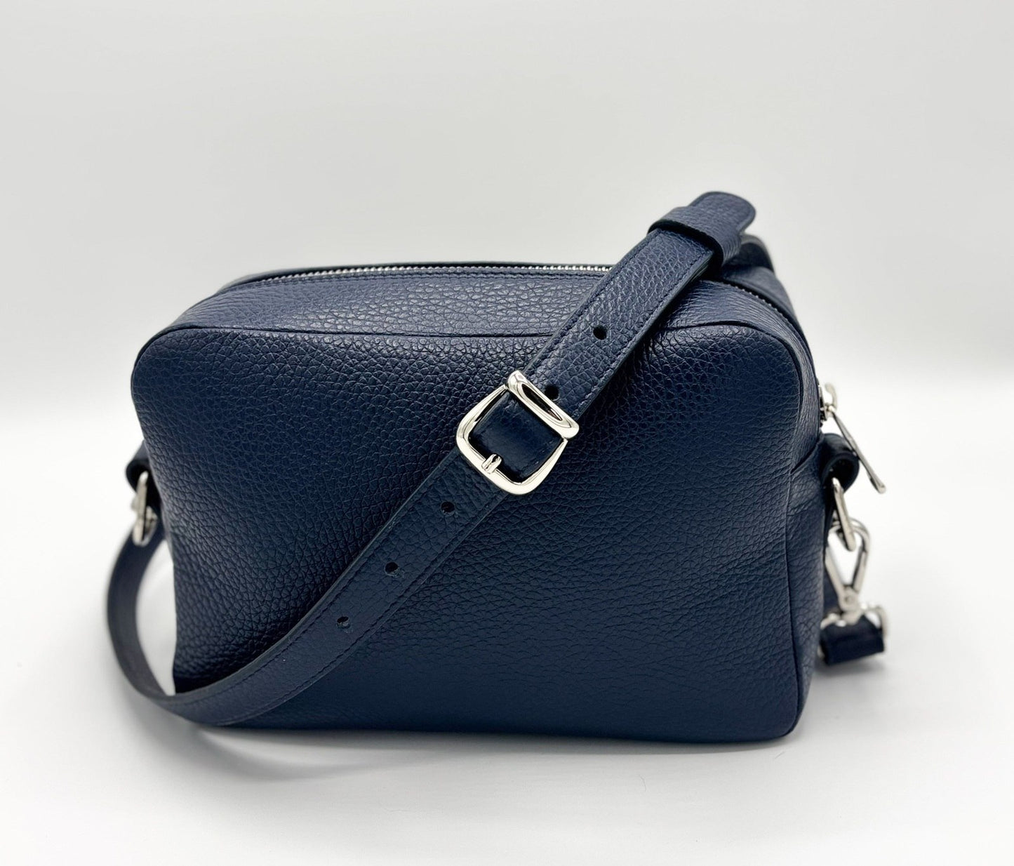 Tracolla Florence blu notte e stampa Riverside - su ordinazione