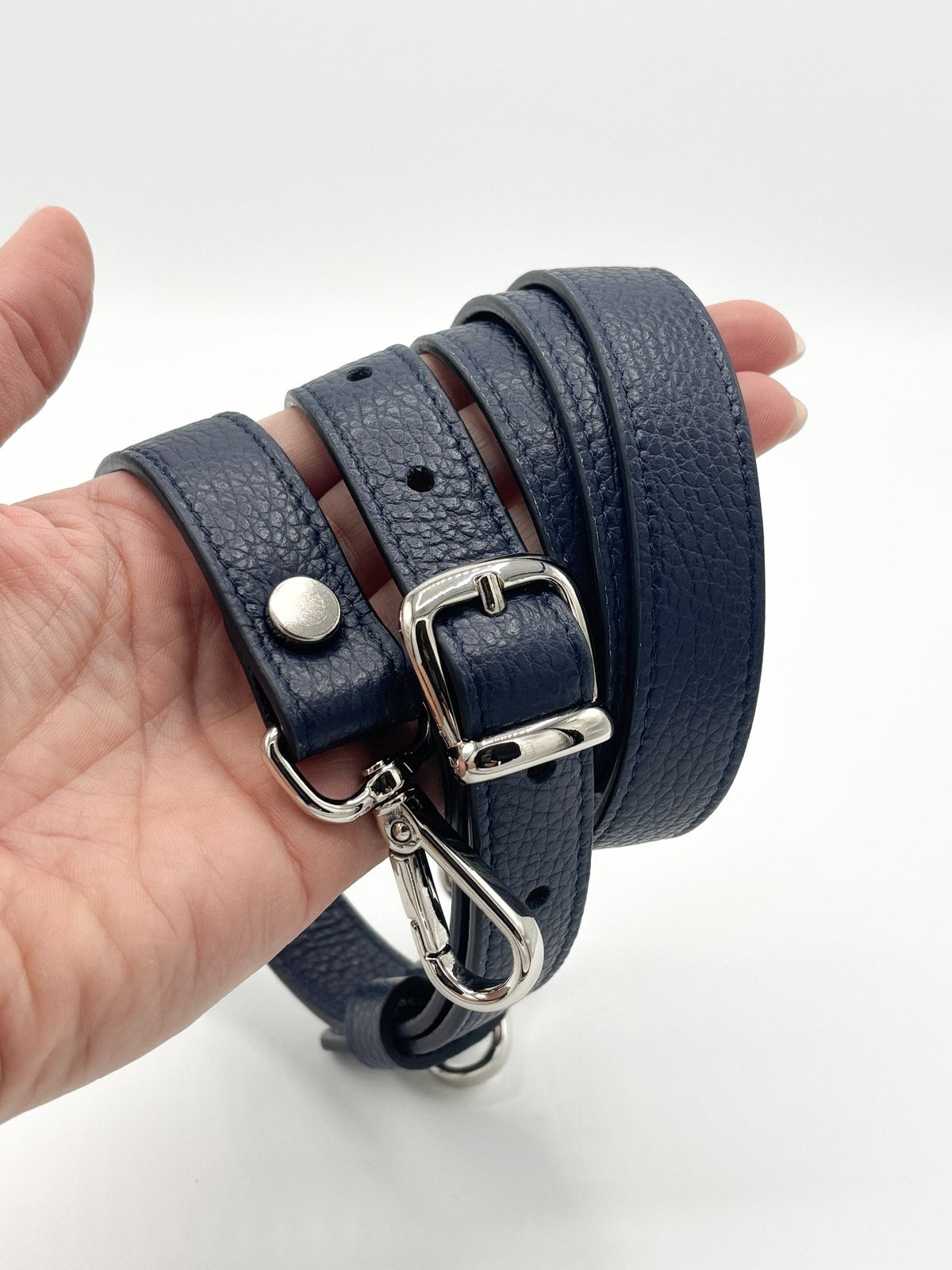 Tracolla Florence blu notte e stampa Colibrì