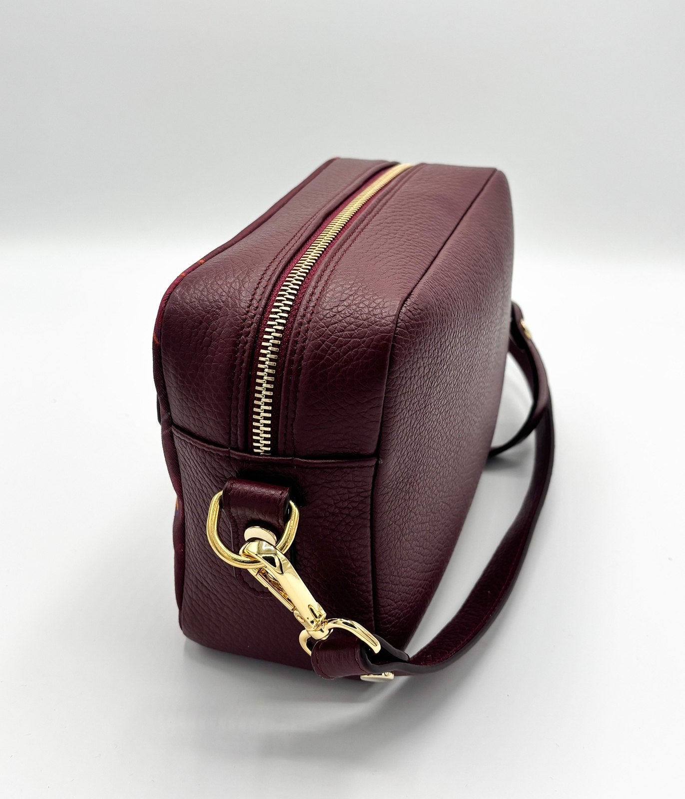 Tracolla Florence Borgogna e stampa Sterlizie - su ordinazione