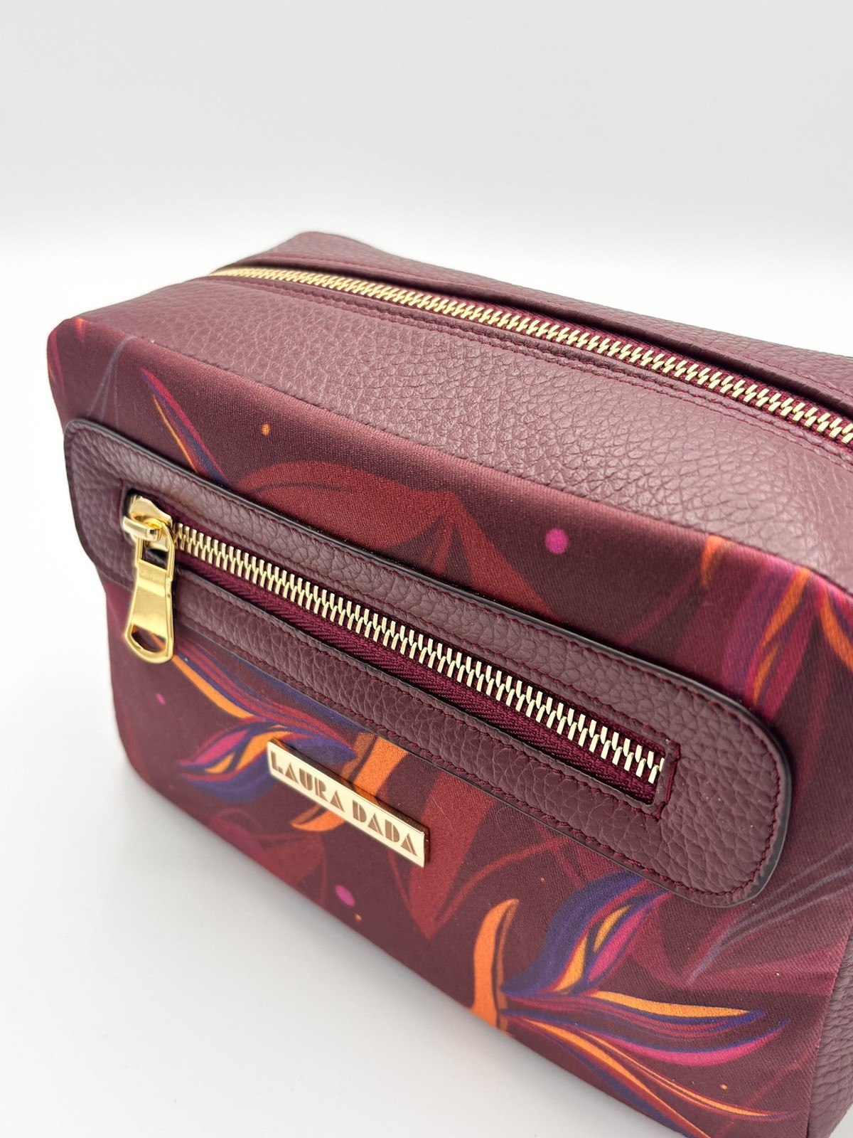 Tracolla Florence Borgogna e stampa Sterlizie - su ordinazione