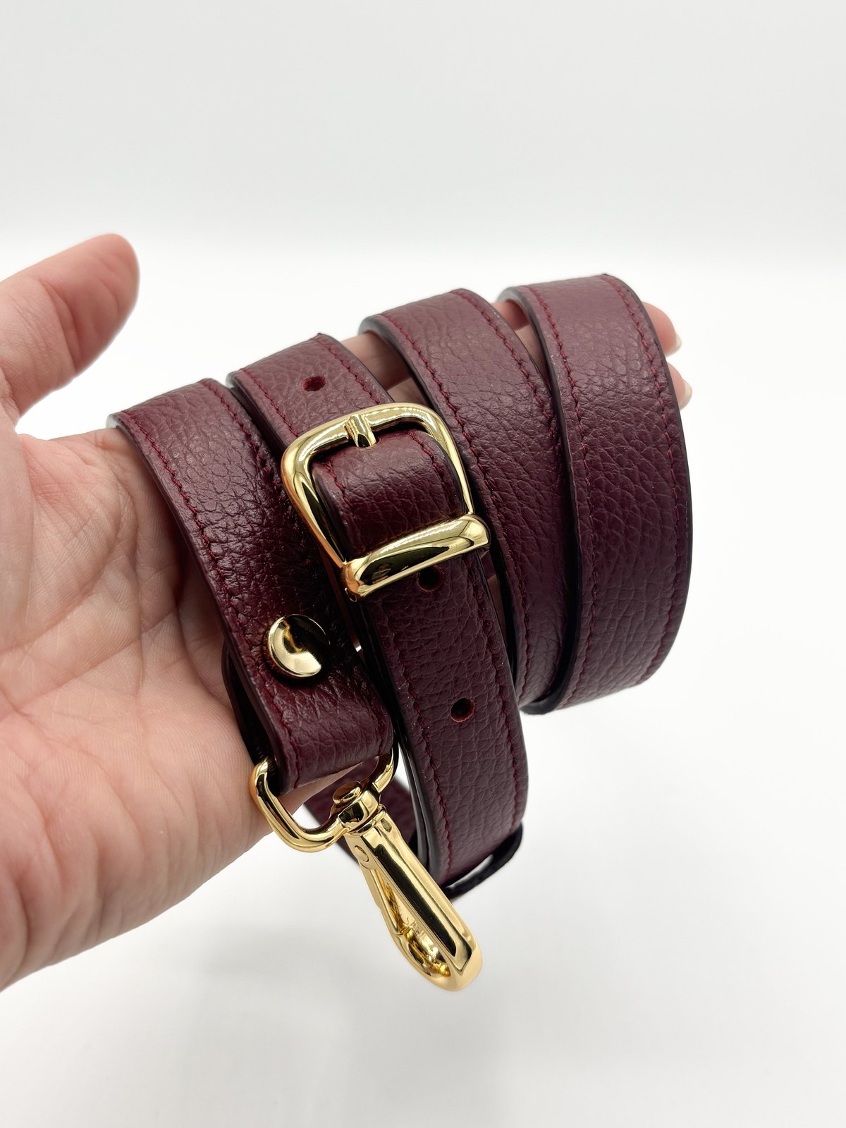 Tracolla Florence Borgogna e stampa Sterlizie - su ordinazione