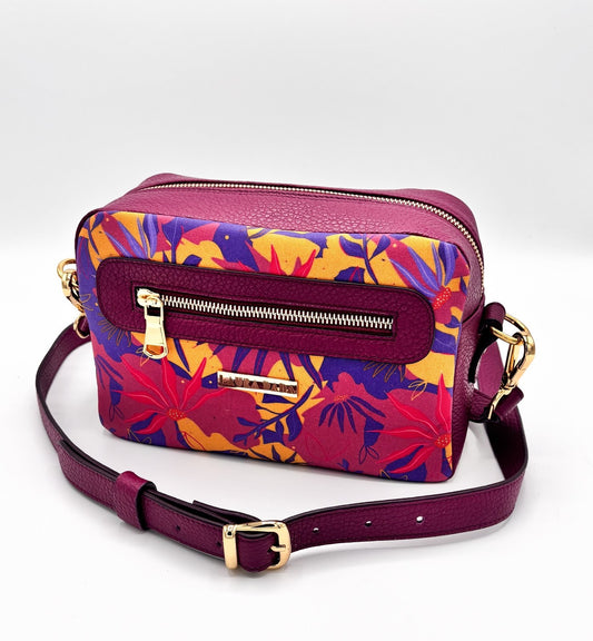 Tracolla Florence ciclamino e stampa Encanto