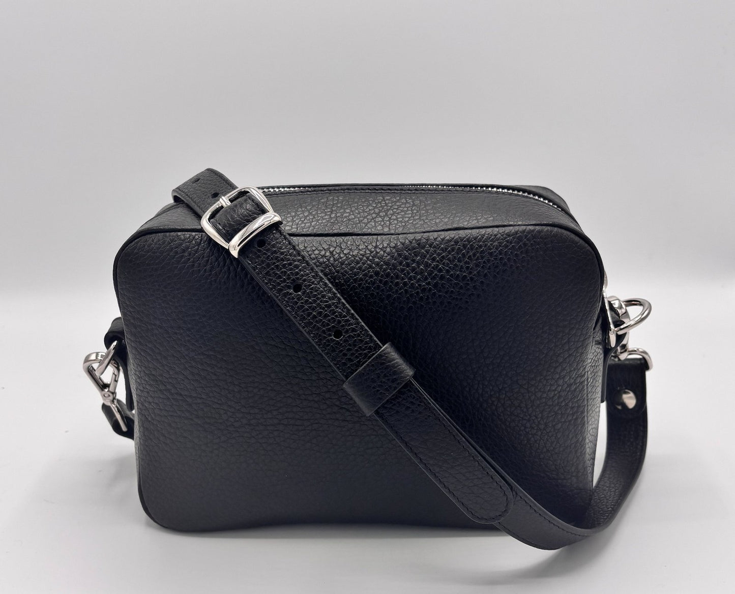 Tracolla Florence nera e stampa Colibrì