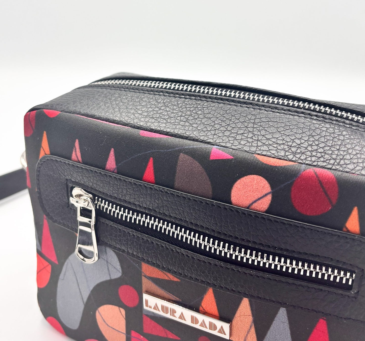 Tracolla Florence nera e stampa Circus