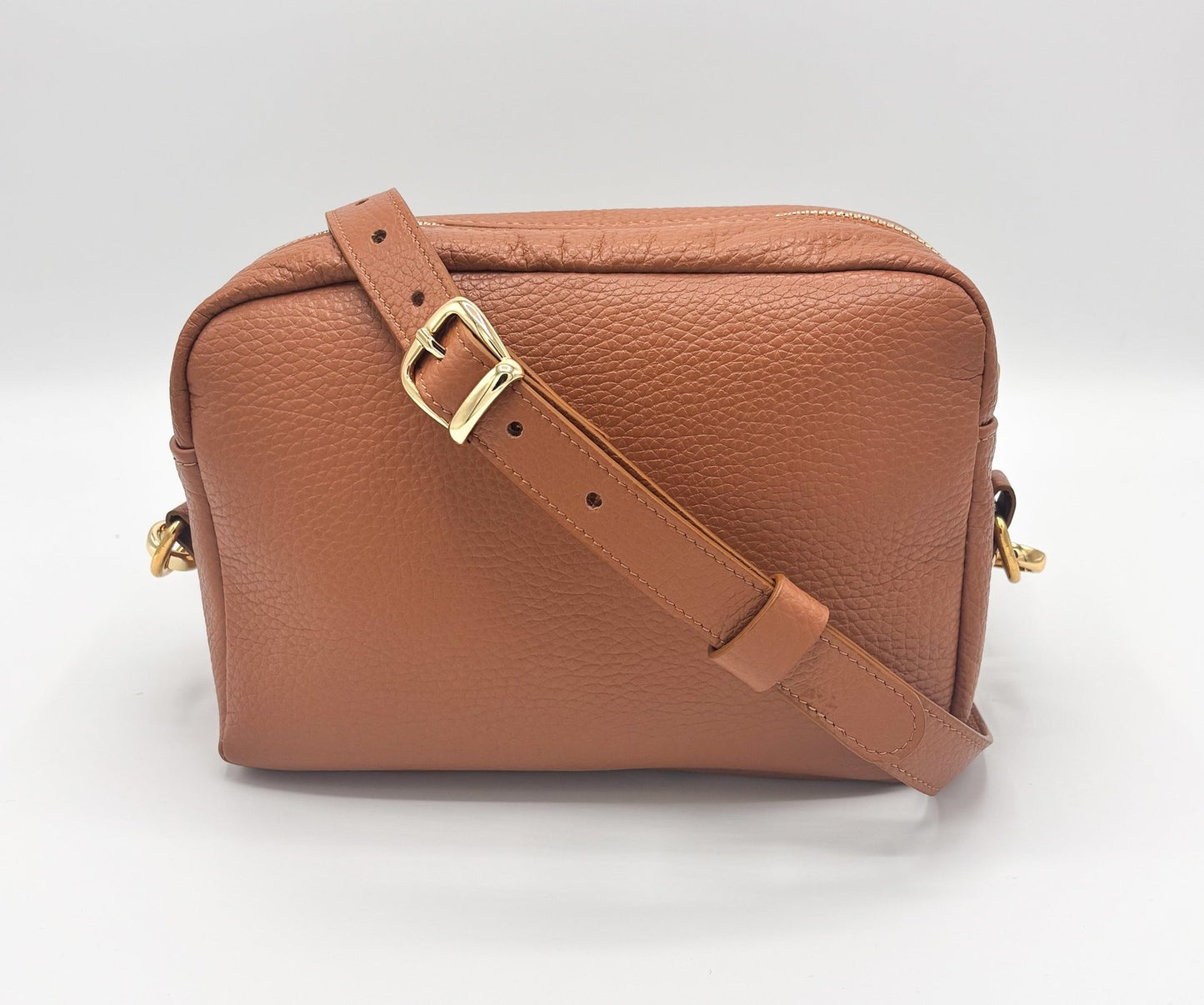 Tracolla Florence cuoio e stampa Riverside: prezzo speciale per piccolo difetto