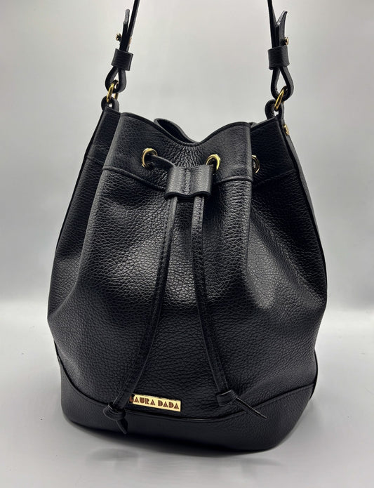 Secchiello KUSAMA nero e interno stampato STERLIZIE