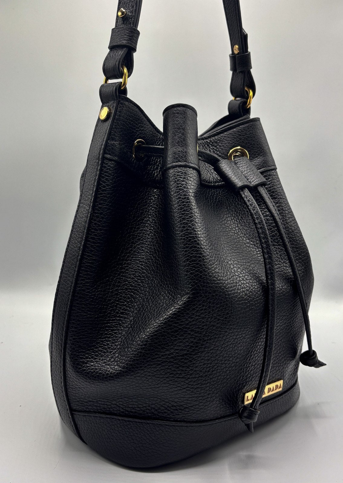 Secchiello KUSAMA nero e interno stampato STERLIZIE