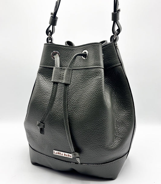 Secchiello KUSAMA verde oliva e interno Light Bloom