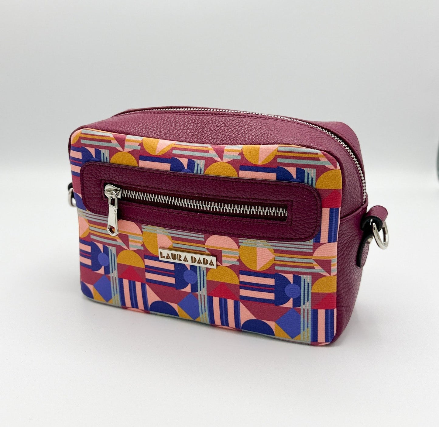 Tracolla Florence ciclamino e stampa House of the Sun