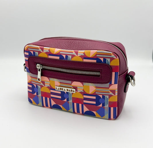 Tracolla Florence ciclamino e stampa House of the Sun