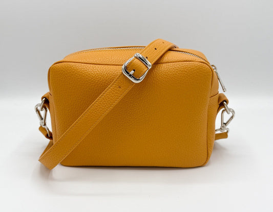 Tracolla Florence senape e stampa Encanto - piccolo difetto