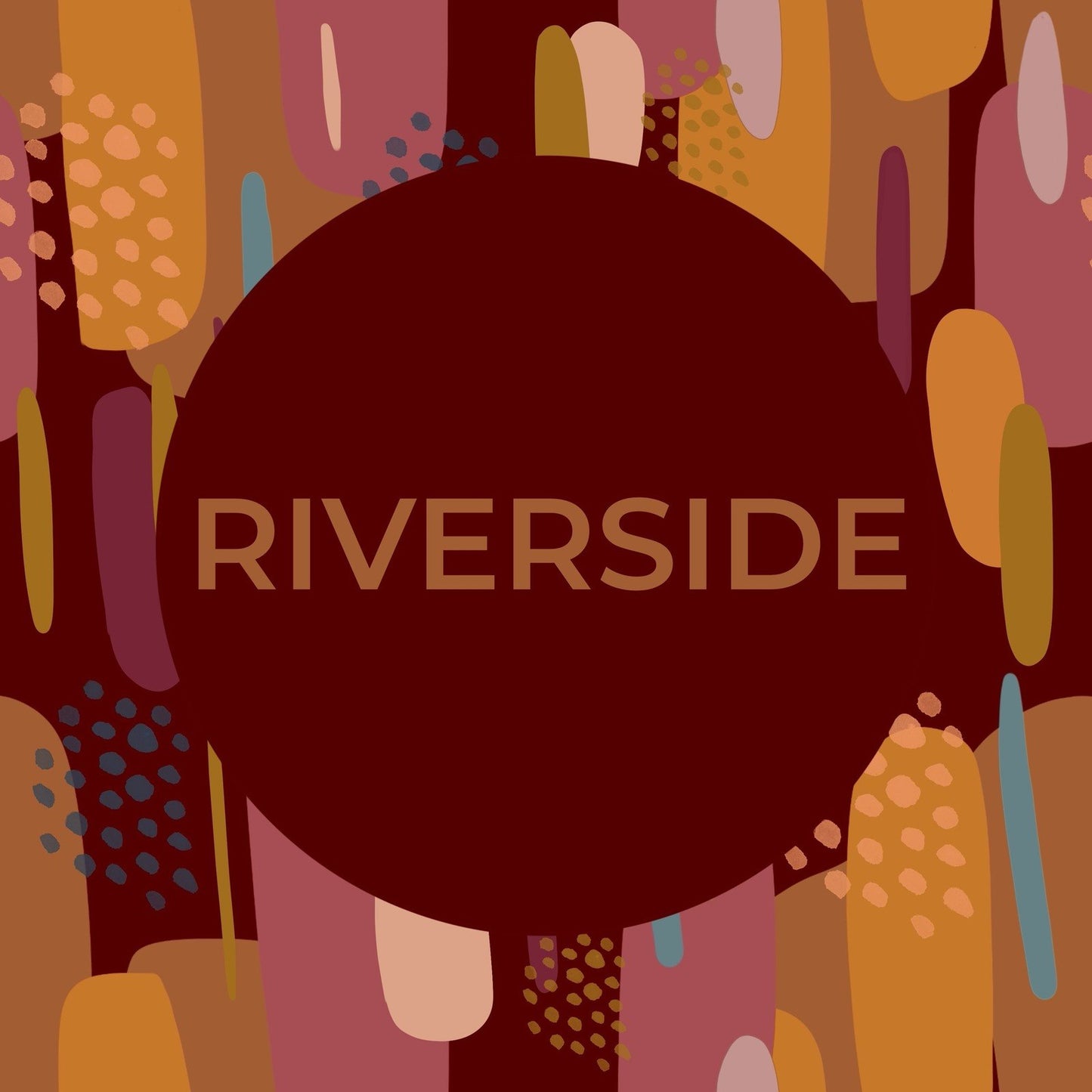 Secchiello KUSAMA Borgogna e interno stampato a scelta - su ordinazione