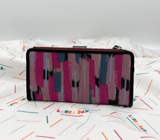 Portafoglio TILDA pelle nera e stampa Brush + Star Box ✨