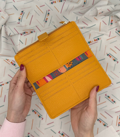 Portafoglio TILDA pelle senape e stampa Riverside + Star Box ✨