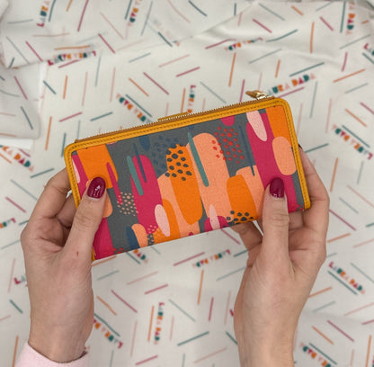 Portafoglio TILDA pelle senape e stampa Riverside + Star Box ✨