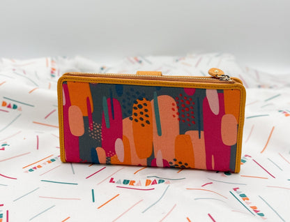 Portafoglio TILDA pelle senape e stampa Riverside + Star Box ✨