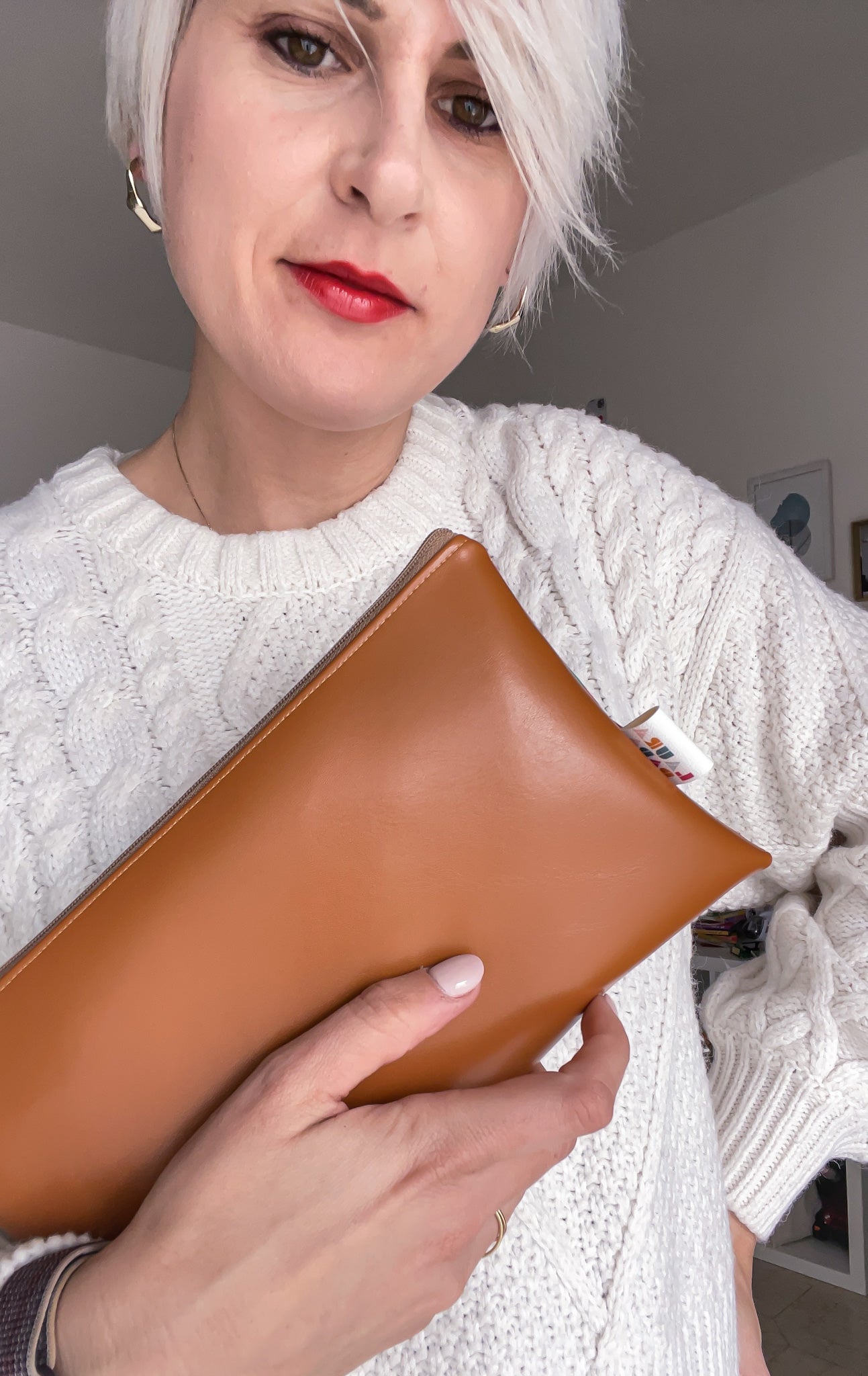 Pochette WONDER midi, pattern TETRIS