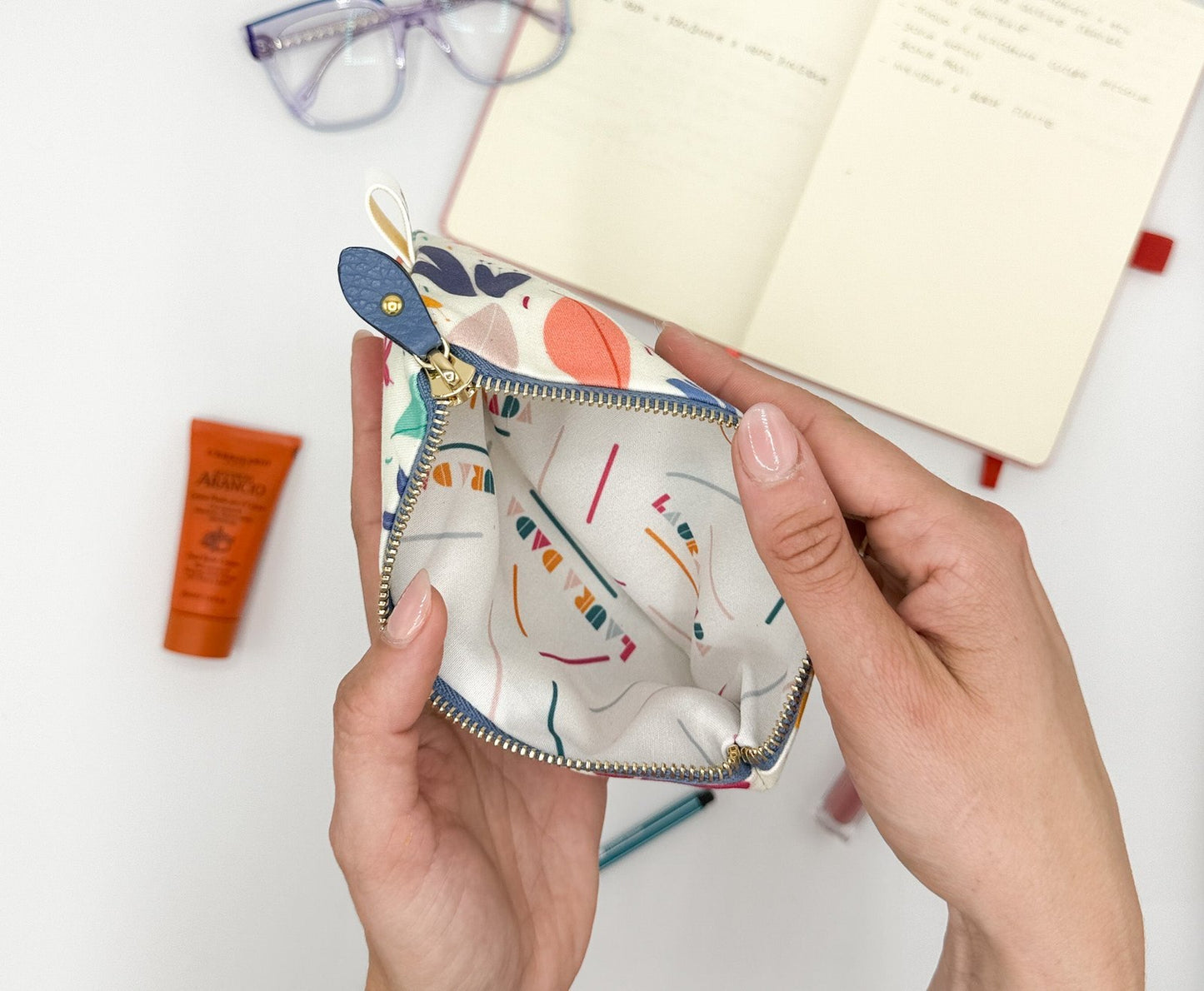 Pochette WONDER MINI con stampa Margherite
