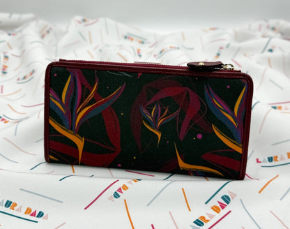 Portafoglio TILDA pelle nera e stampa Sterlizia + Star Box