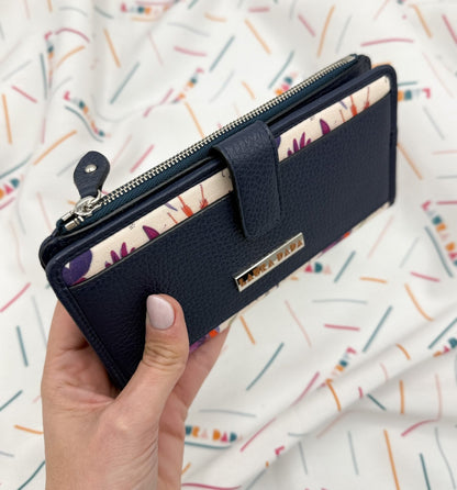 Portafoglio TILDA blu notte e stampa Colibrì + Star Box