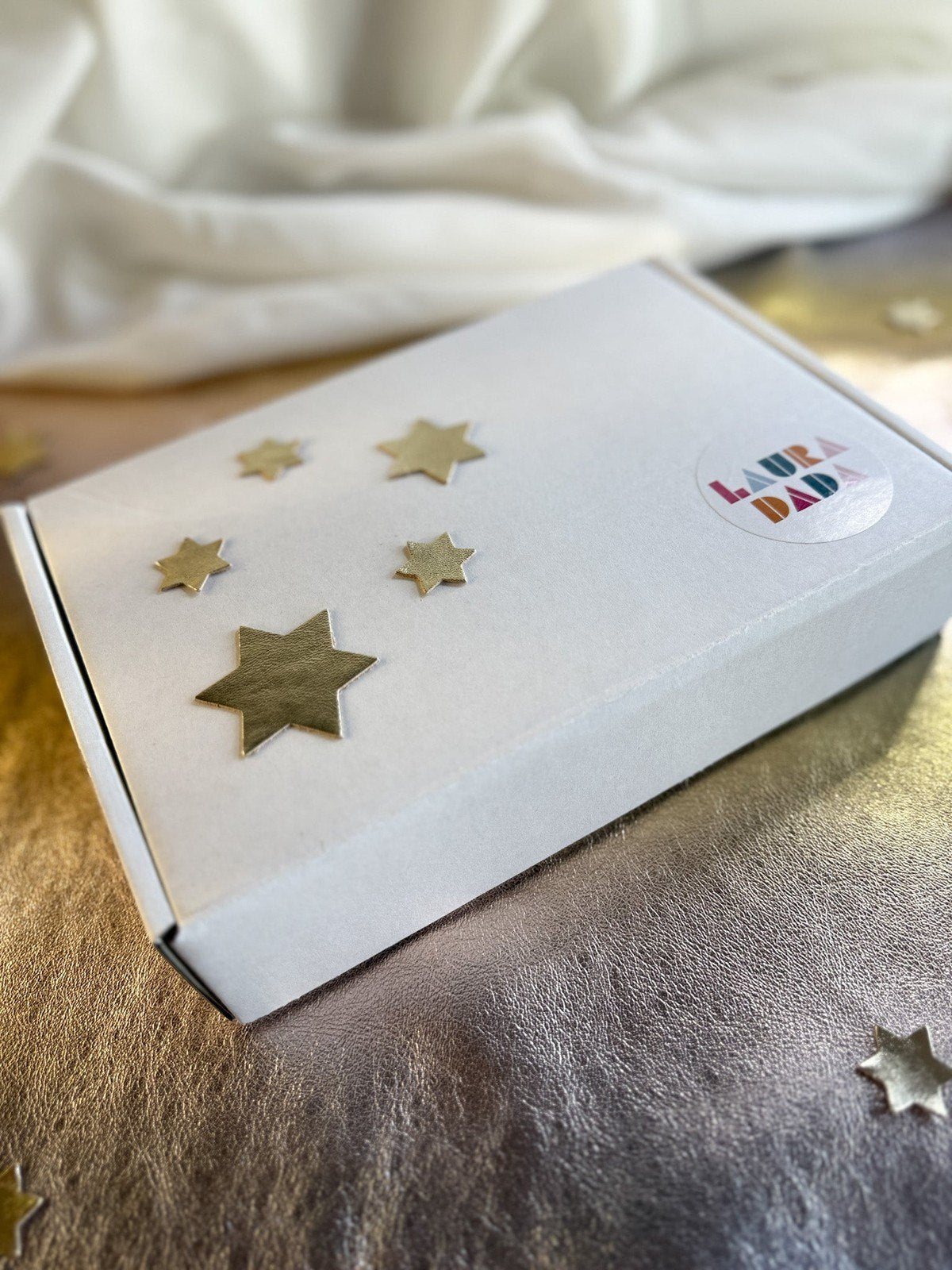 Portafoglio TILDA pelle rosso ceralacca e stampa Colibrì + Star Box