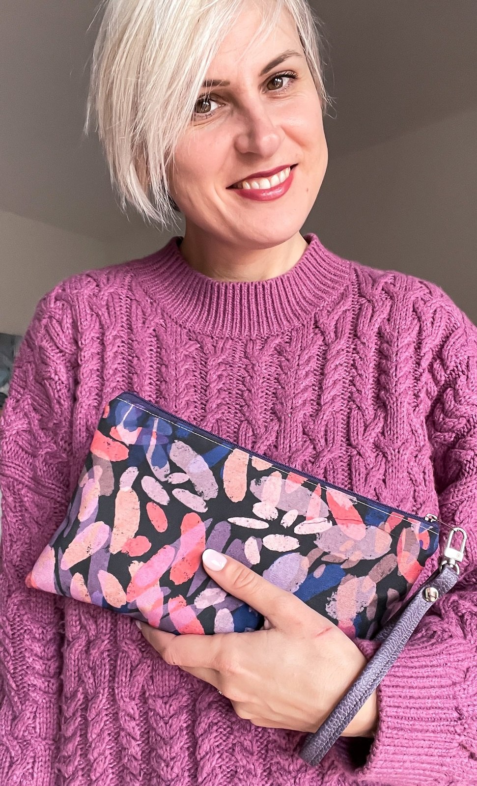 Pochette WONDER midi, pattern OMBRE impermeabile
