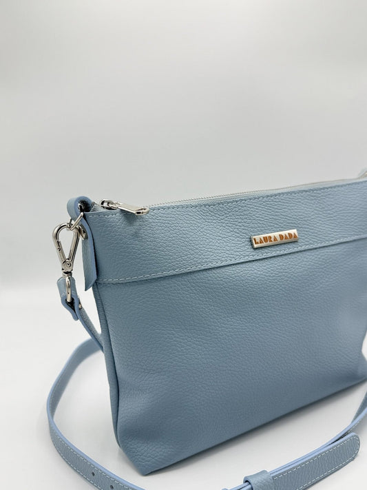 Tracolla MONDRIAN 4in1 monocolore in pelle artico - stampa interna