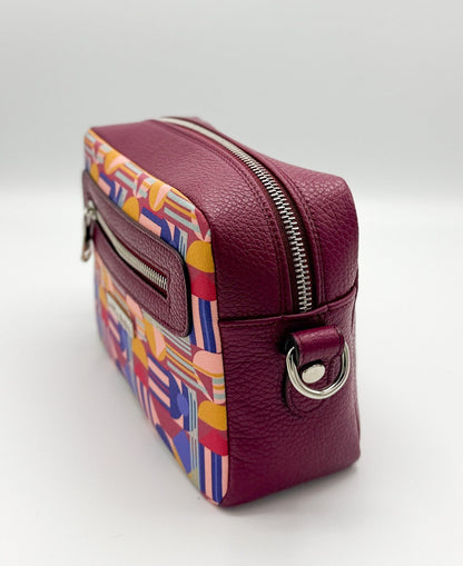 Tracolla Florence ciclamino e stampa House of the Sun