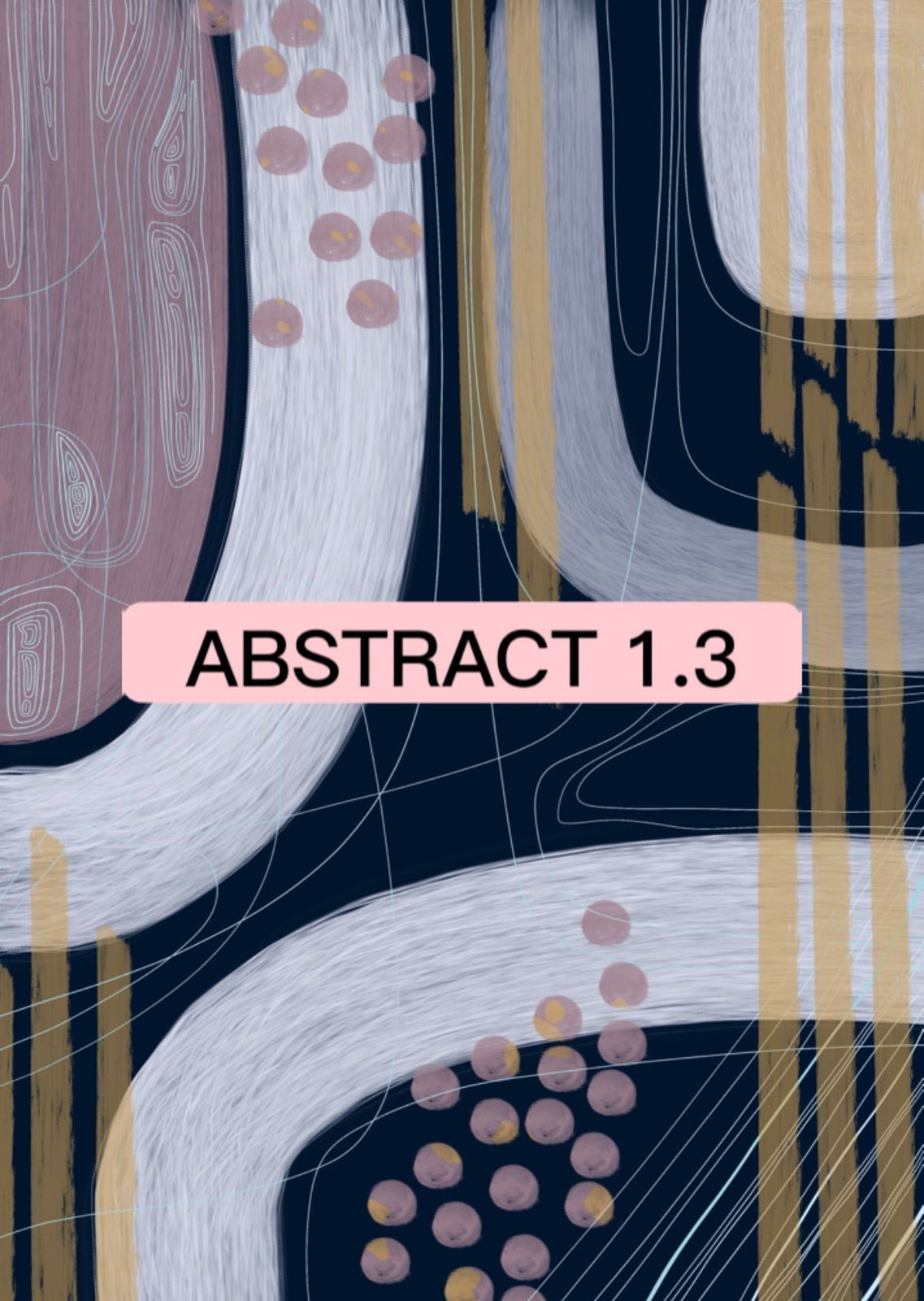 PRONTA CONSEGNA: Pochette WONDER midi, pattern ABSTRACT 1.3 var, similpelle blu